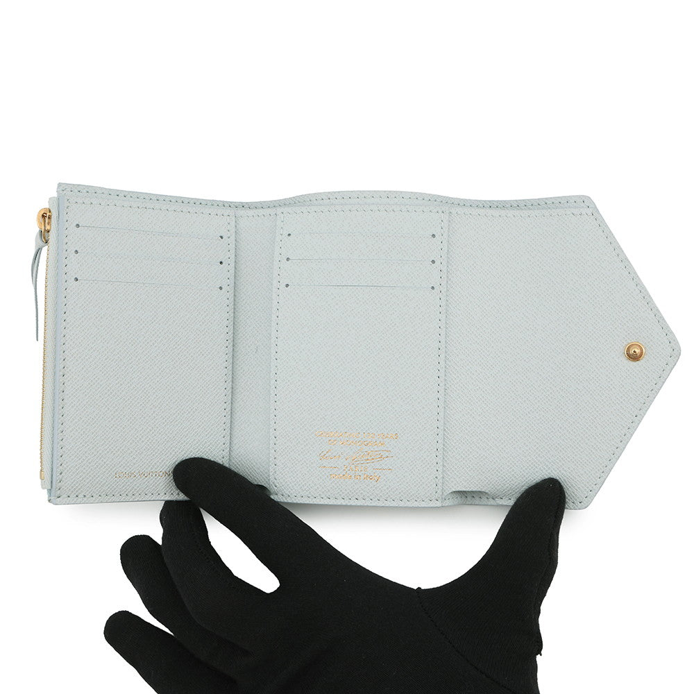 LOUIS VUITTON Portefeuille Victorine Blue CourrierM27682 Monogram Origin