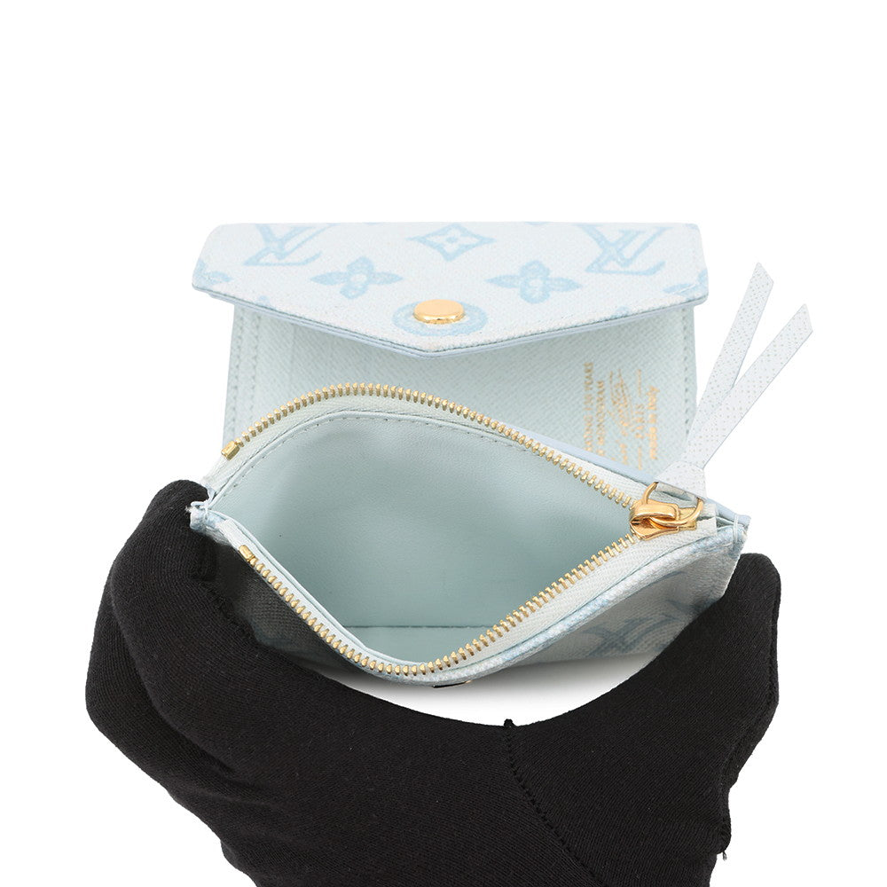 LOUIS VUITTON Portefeuille Victorine Blue CourrierM27682 Monogram Origin
