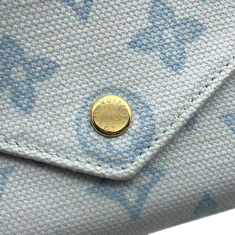 LOUIS VUITTON Portefeuille Victorine Blue CourrierM27682 Monogram Origin