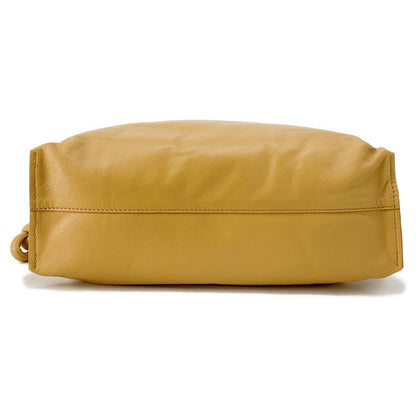 LOEWE Puffer Flamenco Clutch Shoulder Bag CamelA411FC1X67 Leather