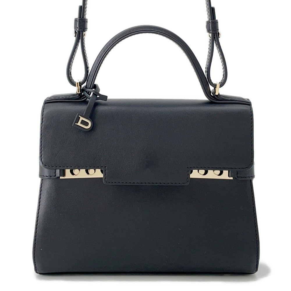 Delvaux Tempe 2way Bag Black Leather Size Mini