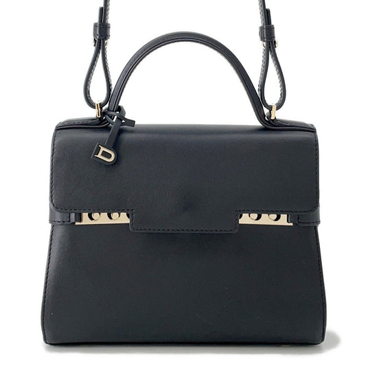 Delvaux Tempe 2way Bag Black Leather Size Mini