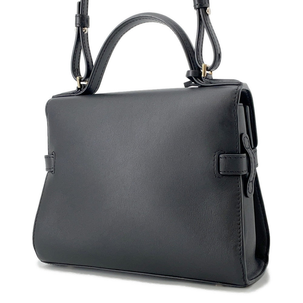 Delvaux Tempe 2way Bag Black Leather Size Mini