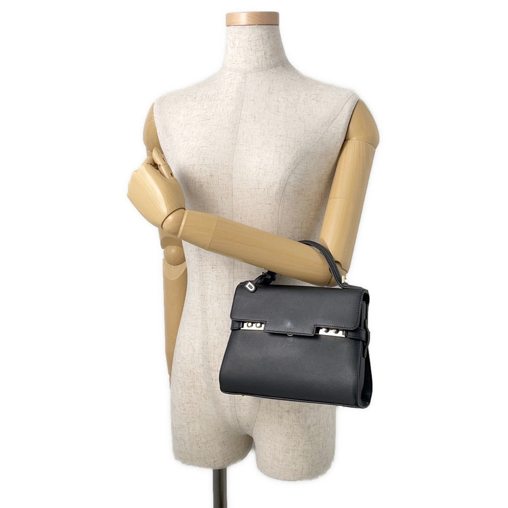 Delvaux Tempe 2way Bag Black Leather Size Mini