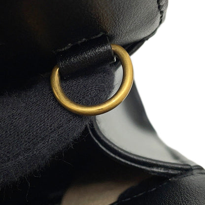 GUCCI GG Marmont Mini Top Handle Bag Black/Beige699756 Leather