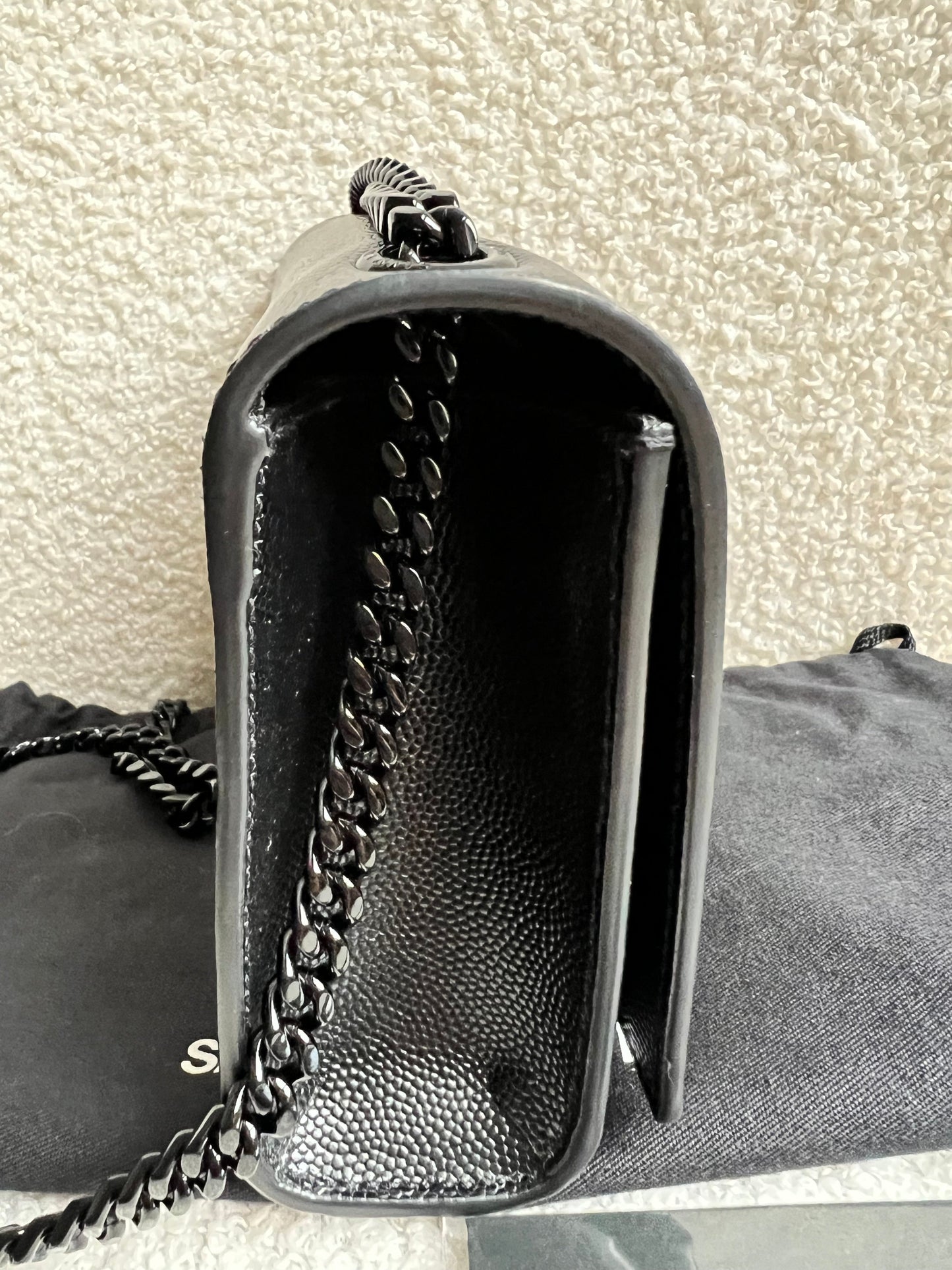 Yves Saint Laurent (YSL) Black on Black Mini Kate