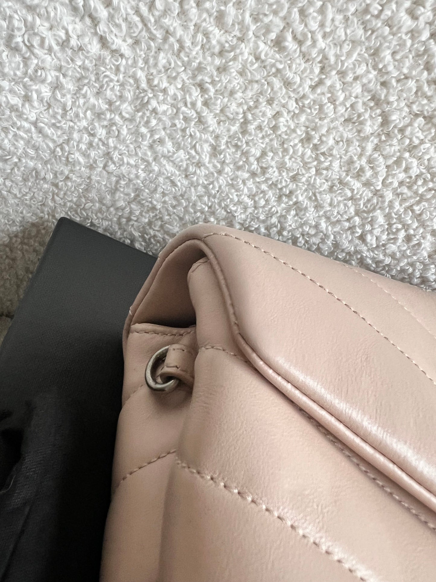 Yves Saint Laurent (YSL) Pale Pink Toy Lou Lou with Silver Hardware (RRP £1,380)