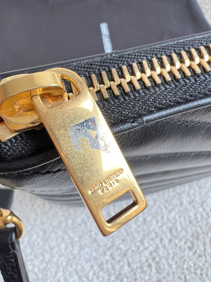 Yves Saint Laurent (YSL) Black Monogram Clutch Pouch (RRP £530)