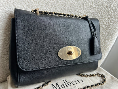 Mulberry Black Medium Lily with Gold Hardware (RRP £1195)