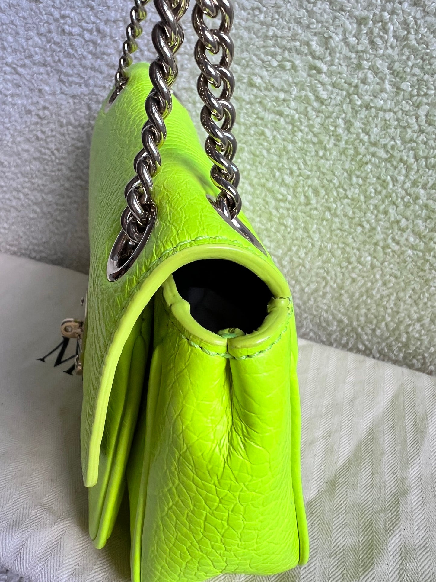 Mulberry Neon Yellow Mini Darley Shoulder Bag (RRP £725)