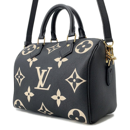 LOUIS VUITTON Speedy Bandouliere RedM58947 Bicolor Monogram Empreinte Leather Size 25