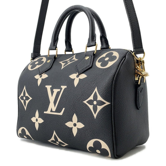 LOUIS VUITTON Speedy Bandouliere RedM58947 Bicolor Monogram Empreinte Leather Size 25