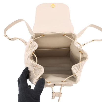 Dior Caro Macrocannage Backpack PowderBeigeM6301UNOZ Lambskin Size Medium