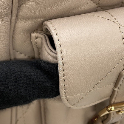 Dior Caro Macrocannage Backpack PowderBeigeM6301UNOZ Lambskin Size Medium