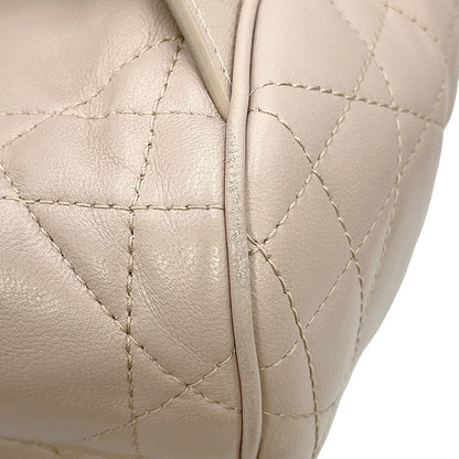 Dior Caro Macrocannage Backpack PowderBeigeM6301UNOZ Lambskin Size Medium