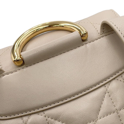 Dior Caro Macrocannage Backpack PowderBeigeM6301UNOZ Lambskin Size Medium