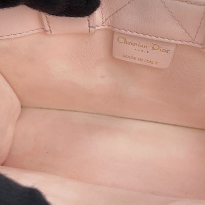 Dior Macrocannage Book Tote 2WAY Powder PinkS5573OWHP Calf Leather Size Mini