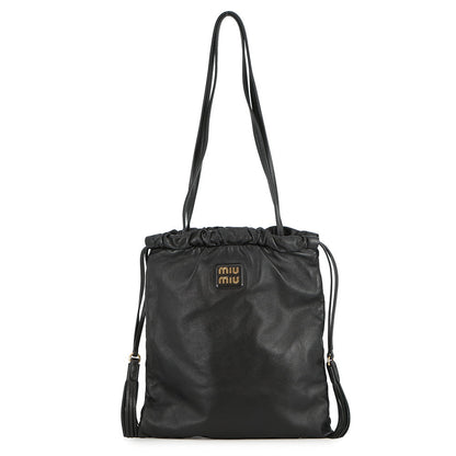 MIUMIU Joie Shoulder Bag Black5BG303 Nappa Leather