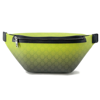 GUCCI Chroma Large Belt Bag Light Green/Black835810 GG Supreme Leather