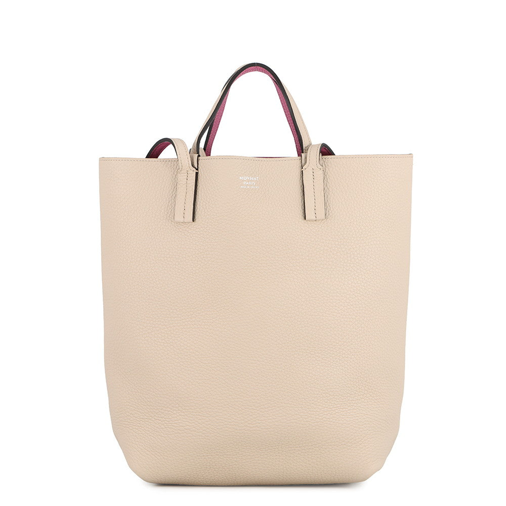 MOYNAT Moynat Quattro Reversible Tote Bag Beige/Pink Leather