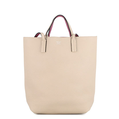 MOYNAT Moynat Quattro Reversible Tote Bag Beige/Pink Leather
