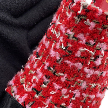 CHANEL slingback shoes Red/Pink/BlackG46865 Tweed Size 36 1/2C