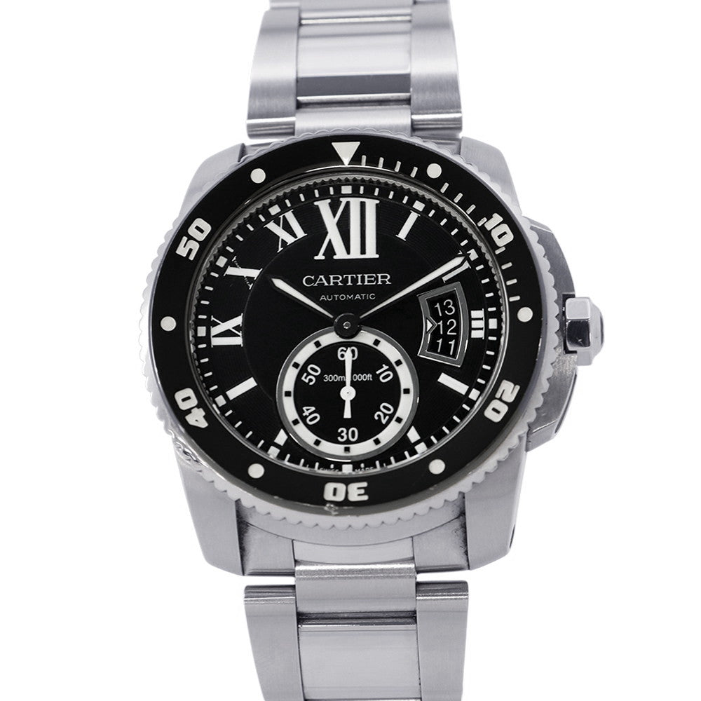 CARTIER Caliber de Cartier Diver W42mm Stainless Steel Black DialW7100056