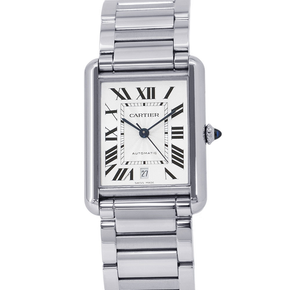 CARTIER tank mast XL H41mmxW31mm Stainless Steel Silver DialWSTA0053
