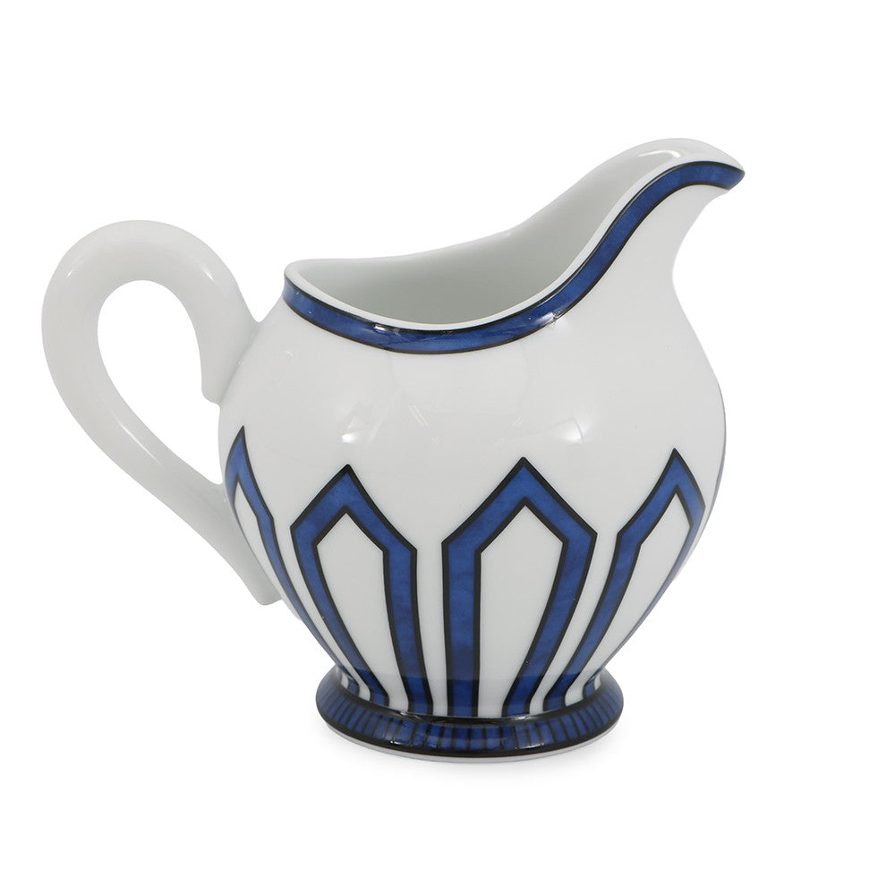 HERMES Creamer White/Blue Porcelain