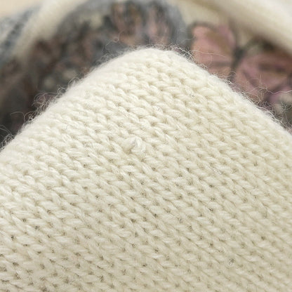 Dior Butterfly Around The World Knit Size 34 Ivory/Multicolor414S57AM078 Cashmere100%