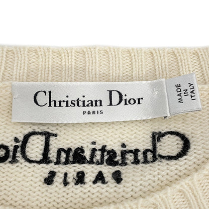 Dior Butterfly Around The World Knit Size 34 Ivory/Multicolor414S57AM078 Cashmere100%