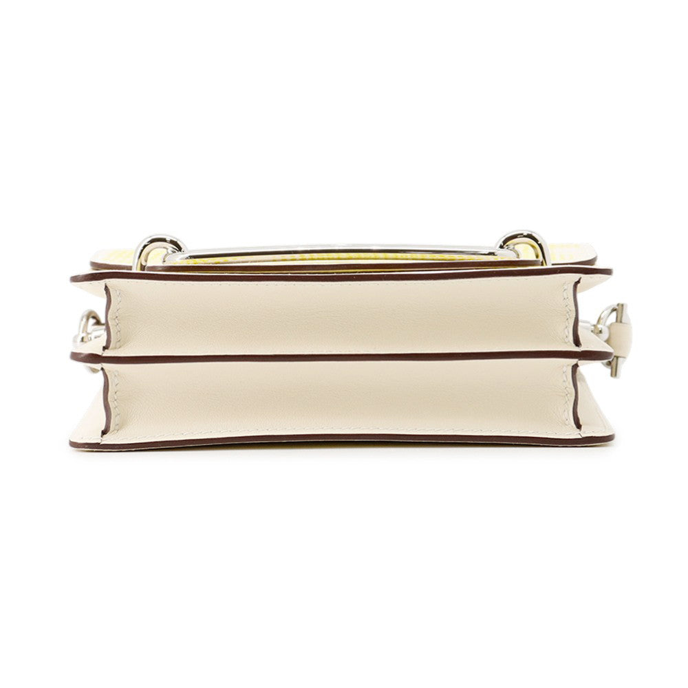 HERMES Roulis Circuit 24 Fauve Hatchet/Lime/Jaune Bourgeon Swift Leather Size Mini