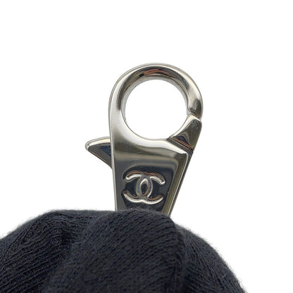 CHANEL Coco Handle Chevron MetalicGrayA92991 Caviar Leather