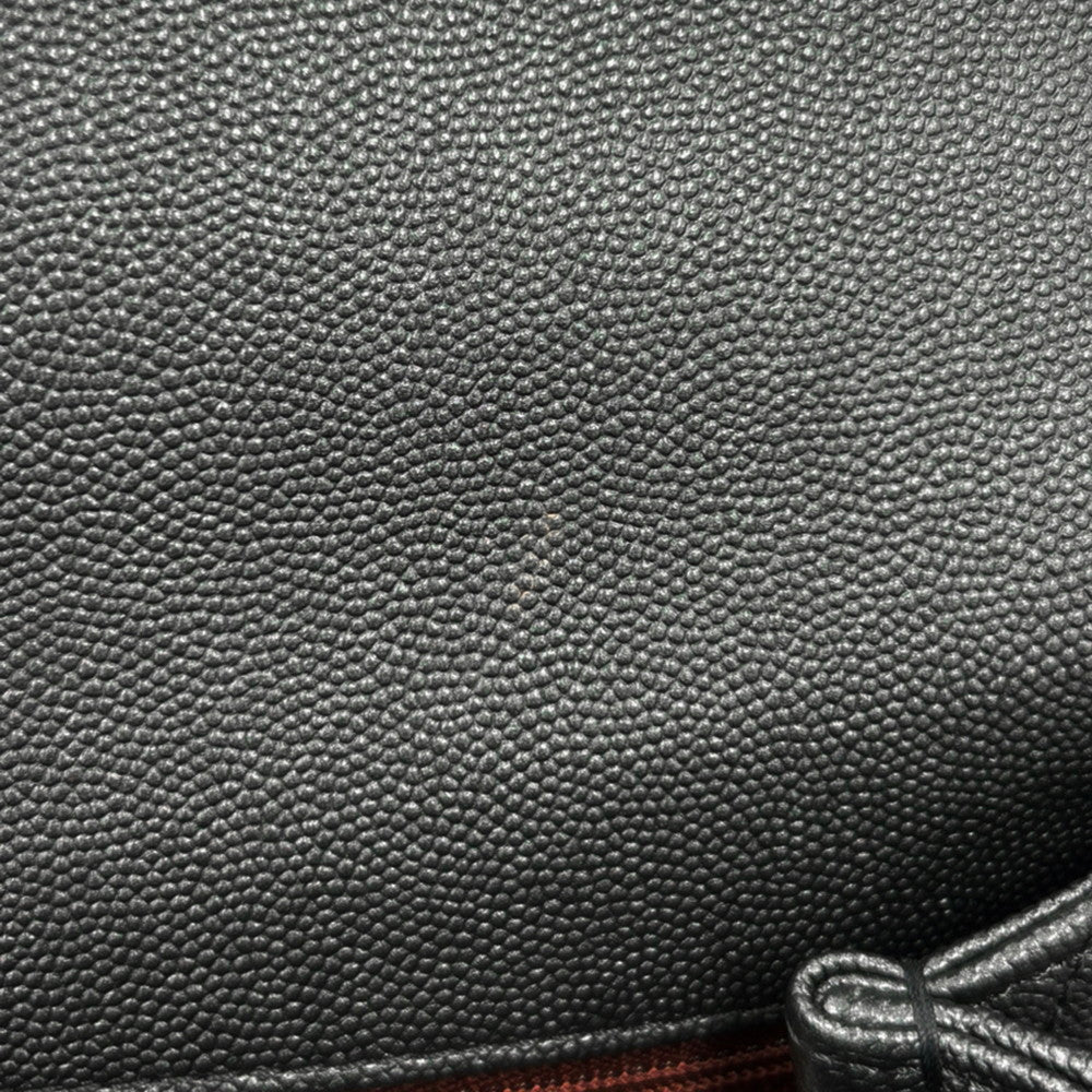 CHANEL Coco Handle Chevron MetalicGrayA92991 Caviar Leather