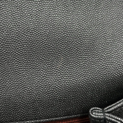 CHANEL Coco Handle Chevron MetalicGrayA92991 Caviar Leather