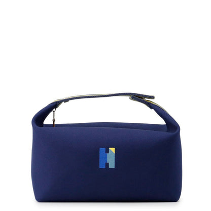 HERMES Brid a Black Marine Canvas Size GM