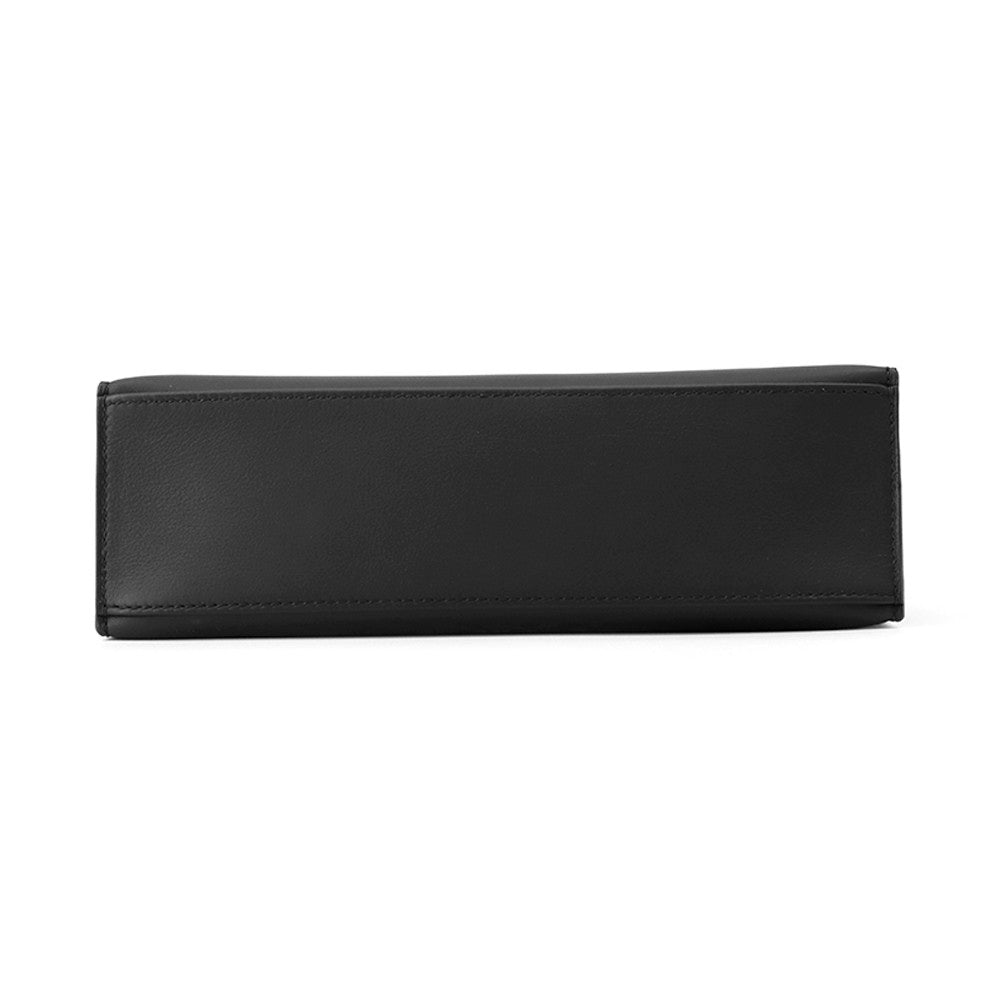 HERMES PochetteKelly Black Swift Leather