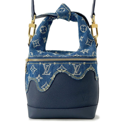 LOUIS VUITTON NIGOCollaboration Japanese Cruiser BlueM45970 Monogram Denim Leather LV Squared