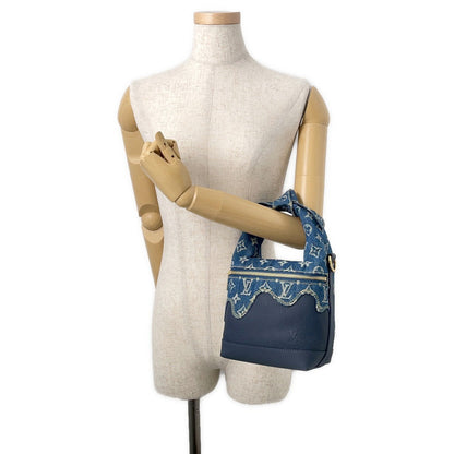 LOUIS VUITTON NIGOCollaboration Japanese Cruiser BlueM45970 Monogram Denim Leather LV Squared