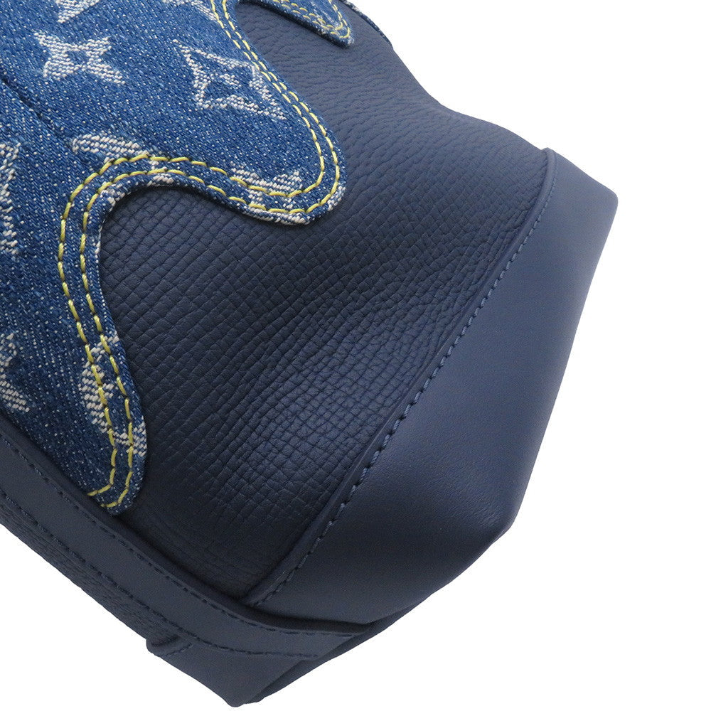 LOUIS VUITTON NIGOCollaboration Japanese Cruiser BlueM45970 Monogram Denim Leather LV Squared