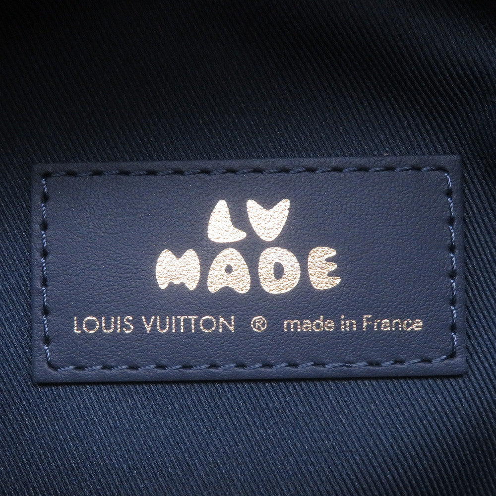 LOUIS VUITTON NIGOCollaboration Japanese Cruiser BlueM45970 Monogram Denim Leather LV Squared