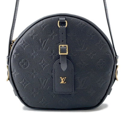 LOUIS VUITTON Boite Chapeau Souple NoirM45649 Monogram Empreinte Leather Size MM