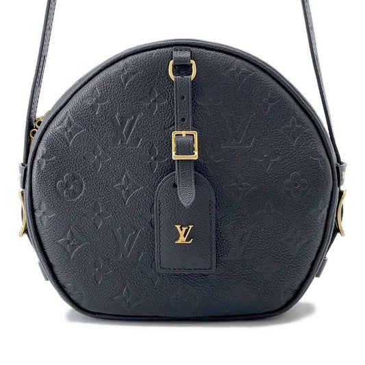 LOUIS VUITTON Boite Chapeau Souple NoirM45649 Monogram Empreinte Leather Size MM