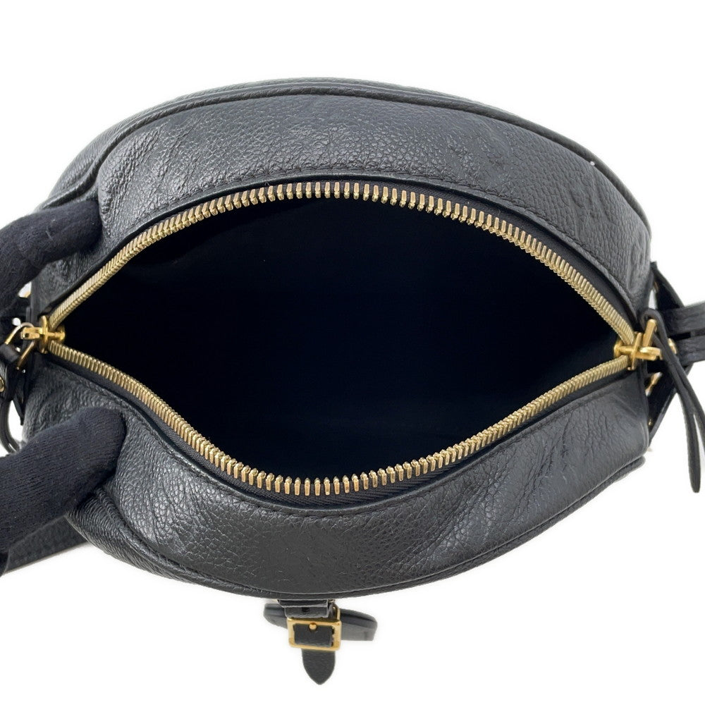 LOUIS VUITTON Boite Chapeau Souple NoirM45649 Monogram Empreinte Leather Size MM