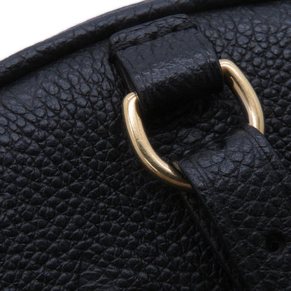 LOUIS VUITTON Boite Chapeau Souple NoirM45649 Monogram Empreinte Leather Size MM