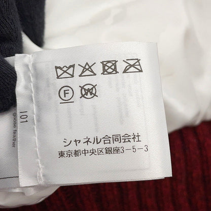 CHANEL Tweed CC Logo Down Vest Size 34 Red/BeigeP77367 Mohair 43% Wool 41% Polyester9% Nylon5% Linen2%