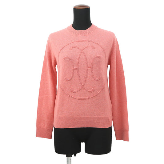 HERMES H-Lift Knit Size 36 Pink Cashmere100%