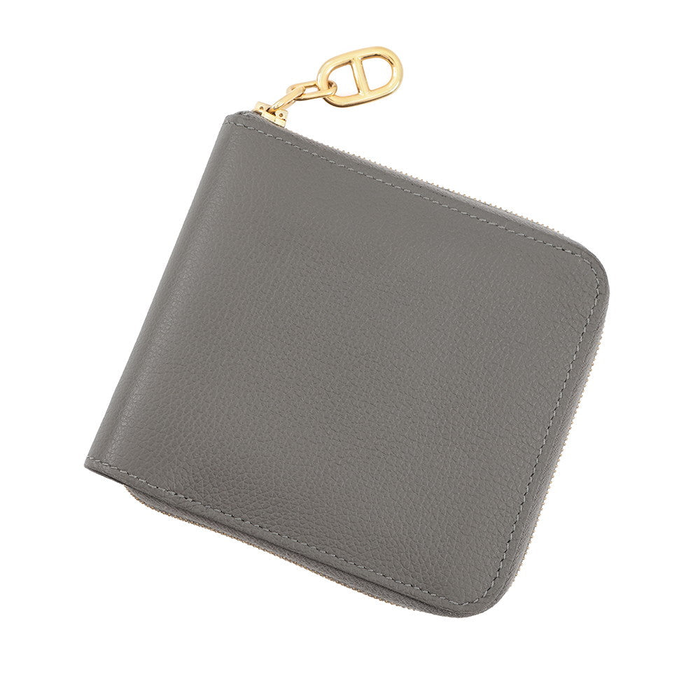 HERMES Zip Ango 2 Chaine d'Ancre Gris Meyer Evercolor