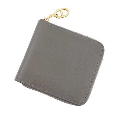 HERMES Zip Ango 2 Chaine d'Ancre Gris Meyer Evercolor