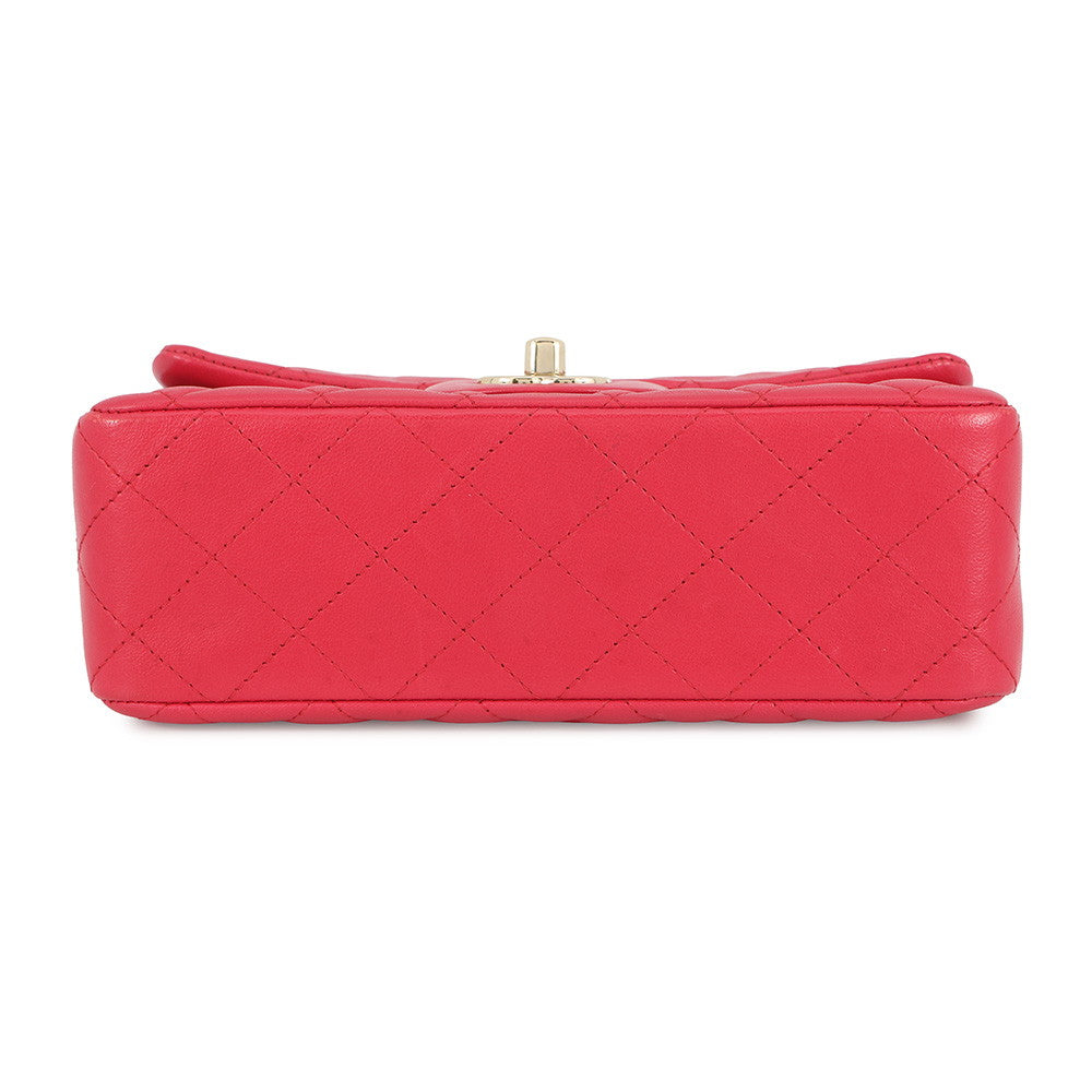 CHANEL Mini Matelasse ChainShoulder Bag PinkA69900 Lambskin Size 20